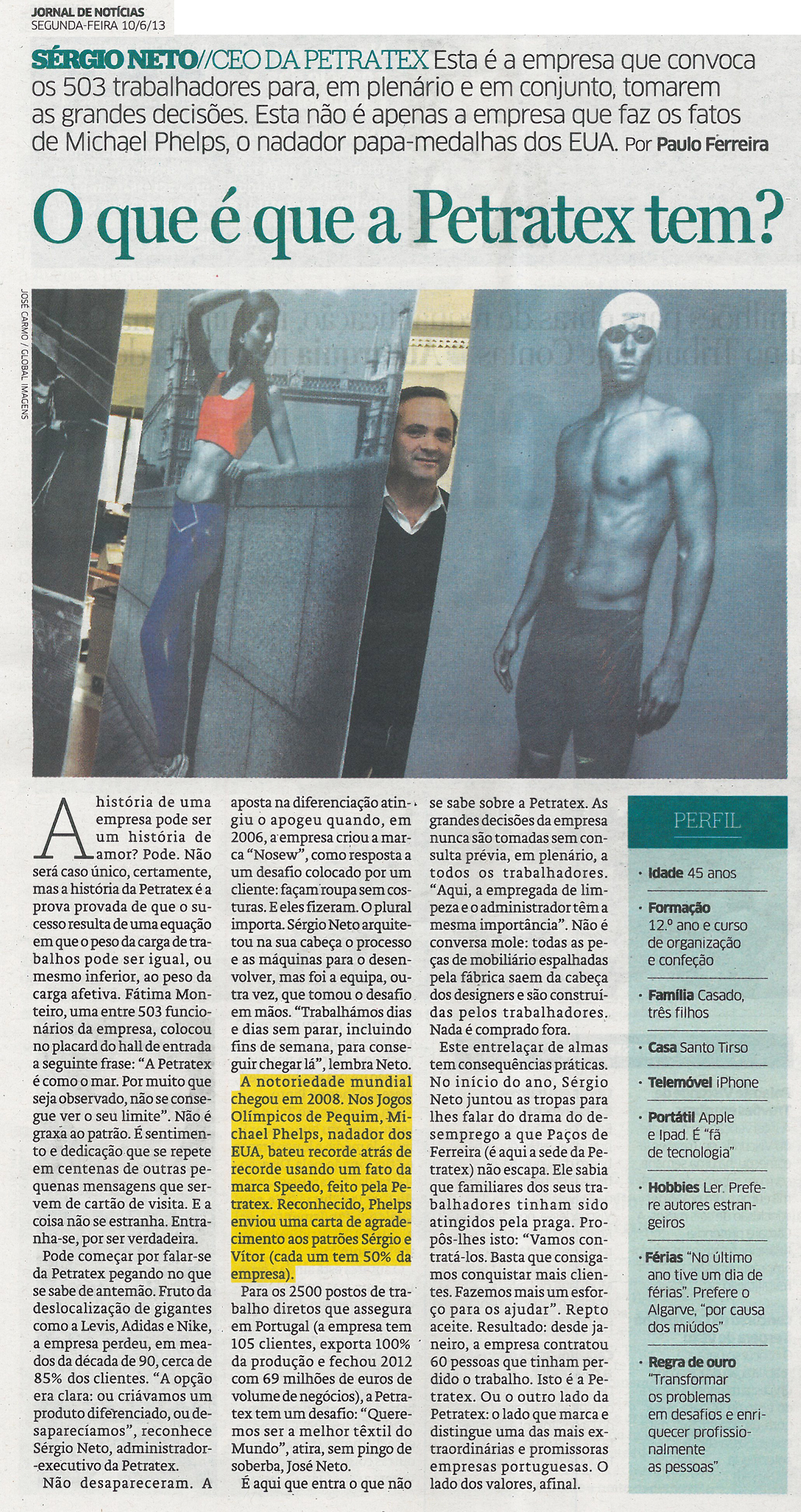 Jornal de notícias - Petratex