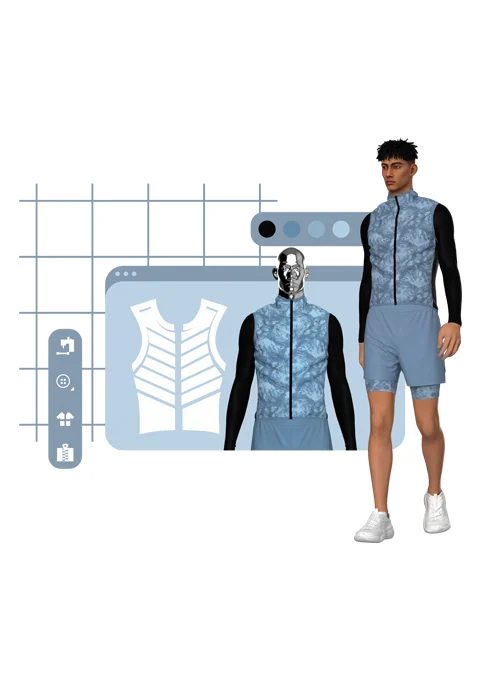 Serviço de desenvolvimento de moda em 3D da Petratex